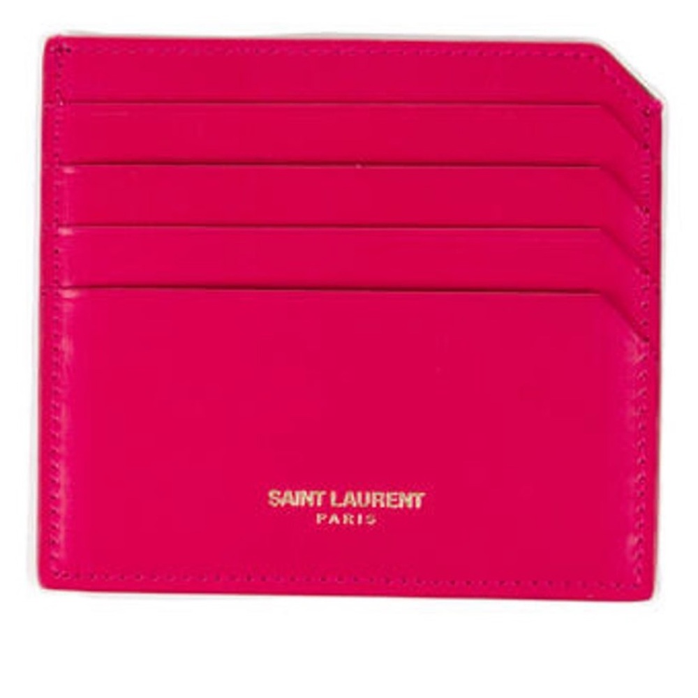 Saint Laurent Leather Card Holder